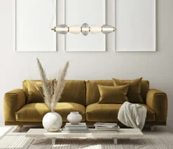 Sklep Kaja Dekoracyjna lampa LED nad stół w jadalni PND-74937-5-BK GASTEL | Kaja Fashion