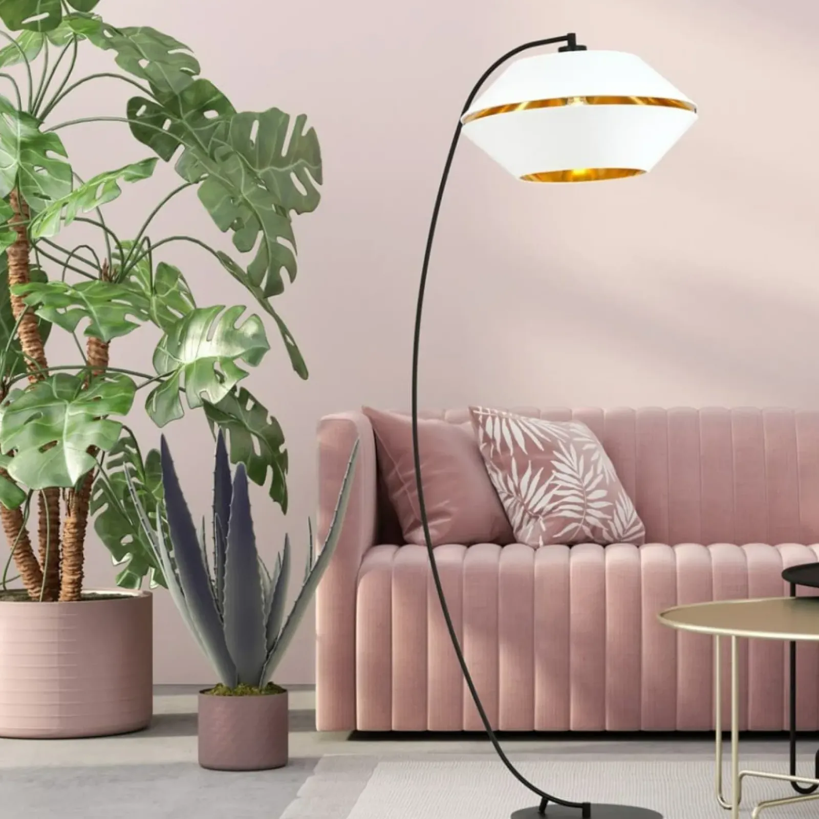 Sklep Kaja Dekoracyjna lampa podłogowa z abażurem 1182/LP z serii PIANO | Kaja* Lampy Podłogowe Z Abażurem