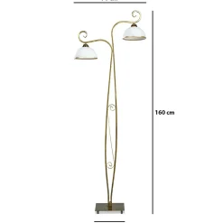 Sklep Kaja Dekoracyjna lampa podłogowa w stylu retro 149/LP2 WIVARA | Kaja* Tradycyjne Lampy Podłogowe