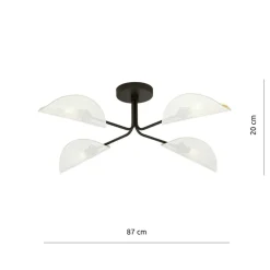 Sklep Kaja Dekoracyjna lampa sufitowa do sypialni 1173/4 GOMEZ | Kaja Oświetlenie Store