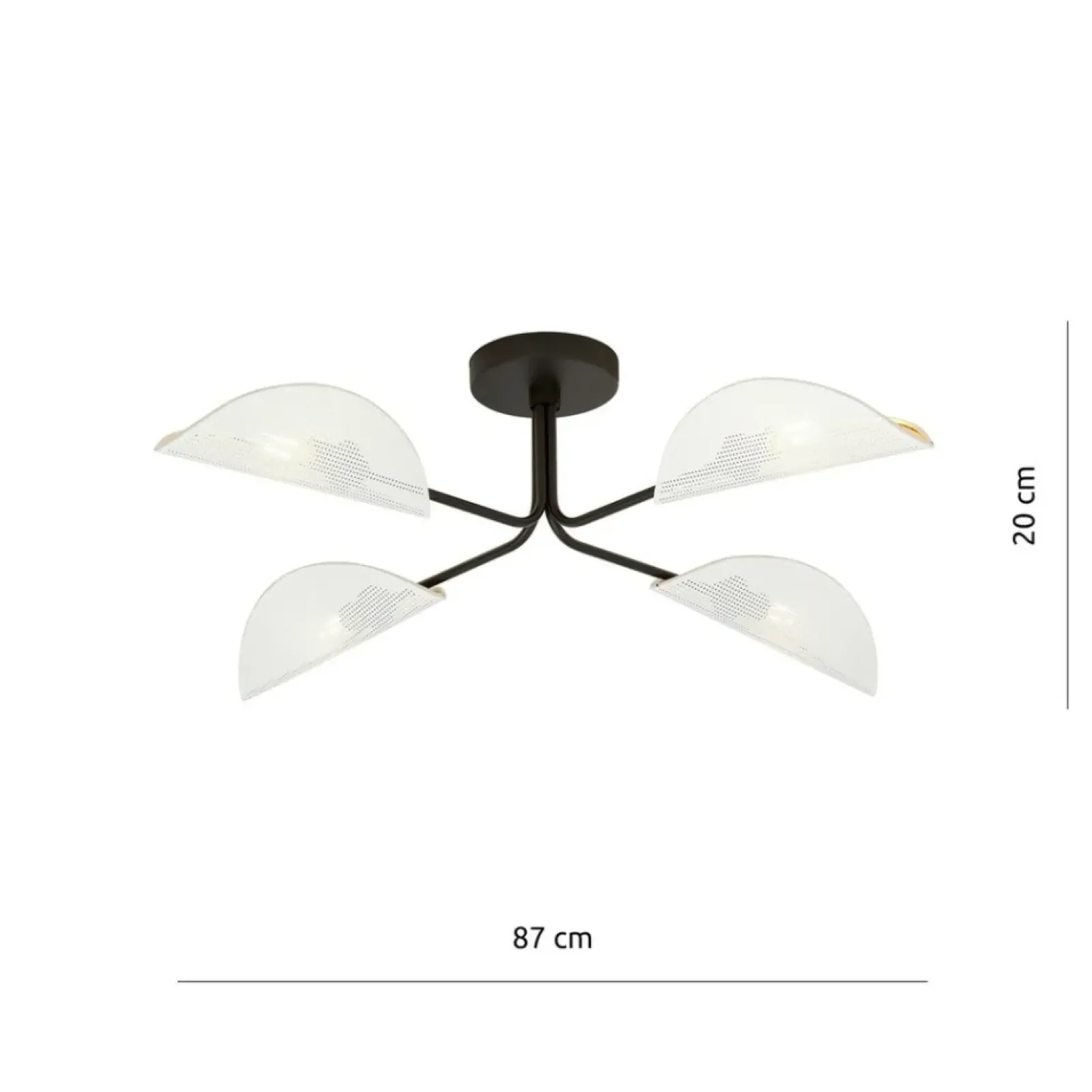 Sklep Kaja Dekoracyjna lampa sufitowa do sypialni 1173/4 GOMEZ | Kaja Oświetlenie Store
