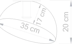 Sklep Kaja Dekoracyjna lampa sufitowa typu kopuła SIG 32470 - SFERA 35 CZ/MIEDŹ Clearance