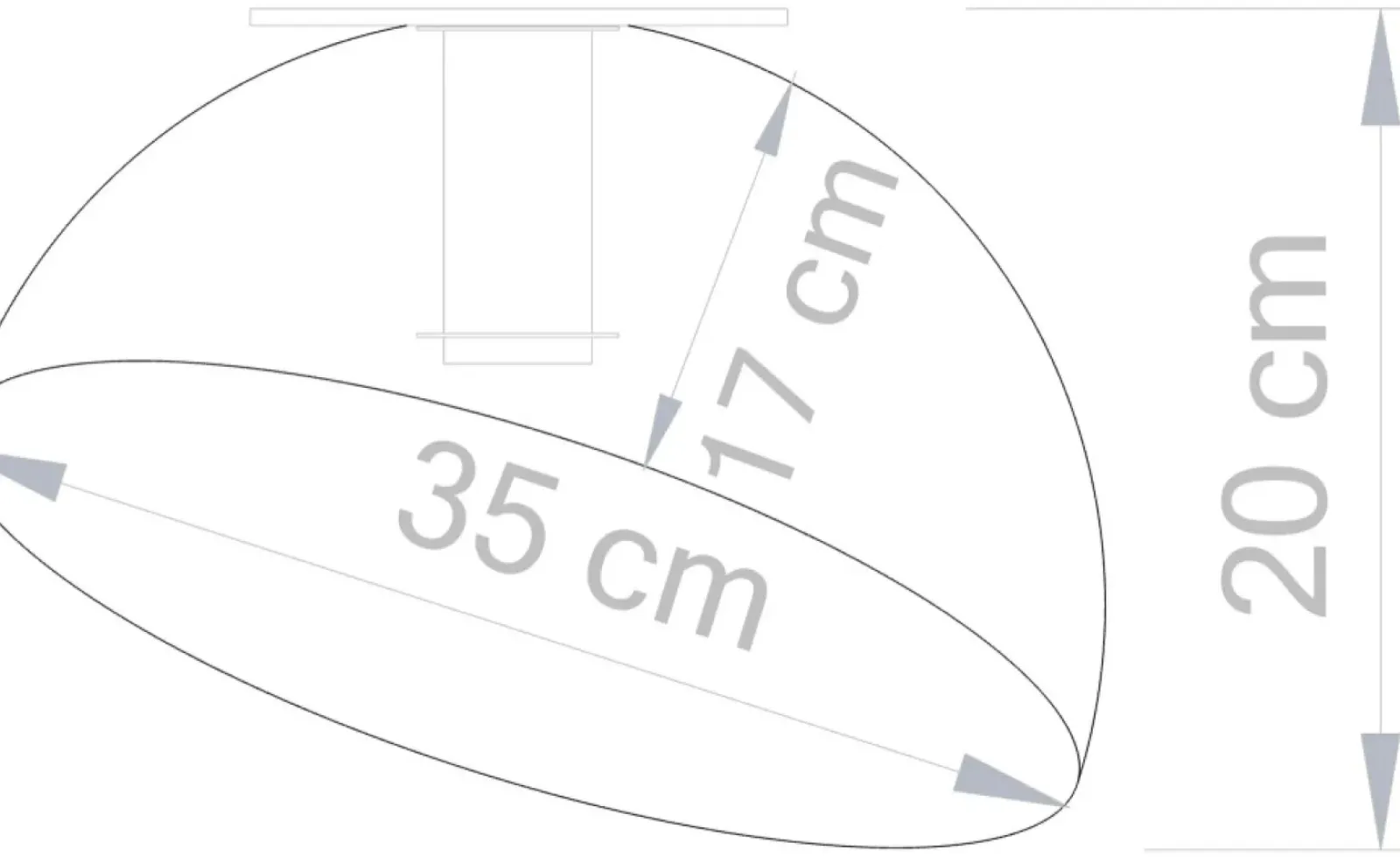 Sklep Kaja Dekoracyjna lampa sufitowa półokrąg SIG 32482 - SFERA 35 ZŁ/CZ NAKR Flash Sale