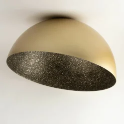 Sklep Kaja Dekoracyjna lampa sufitowa półokrąg SIG 32482 - SFERA 35 ZŁ/CZ NAKR Flash Sale