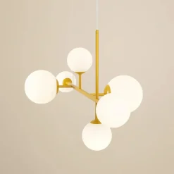 Sklep Kaja Dekoracyjna lampa wisząca z kulistymi kloszami 1092K14 z serii DIONE Zadzwońporabattel.783200183(8-16)/mailsklep@kaja.com.pl Hot