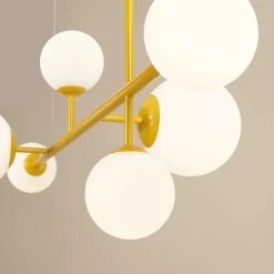Sklep Kaja Dekoracyjna lampa wisząca z kulistymi kloszami 1092K14 z serii DIONE Zadzwońporabattel.783200183(8-16)/mailsklep@kaja.com.pl Hot