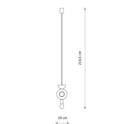 Sklep Kaja Dekoracyjna lampa wisząca na 1 żarówkę 11180 DROPS | Kaja Oświetlenie Hot