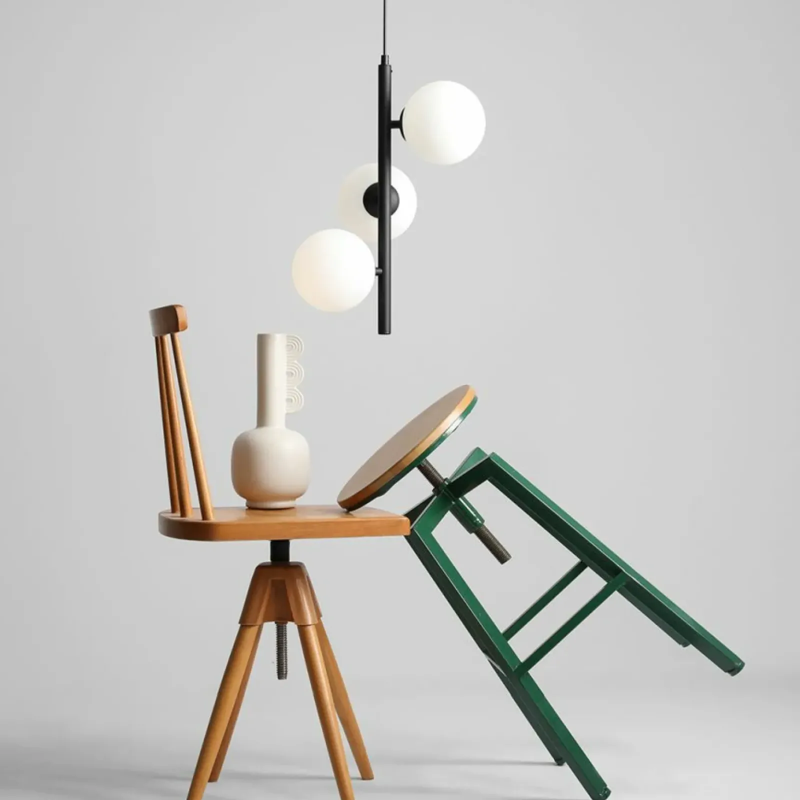 Sklep Kaja Dekoracyjna lampa wisząca z okrągłymi kloszami 1120E1_S z serii FIN Zadzwońporabattel.783200183(8-16)/mailsklep@kaja.com.pl Store