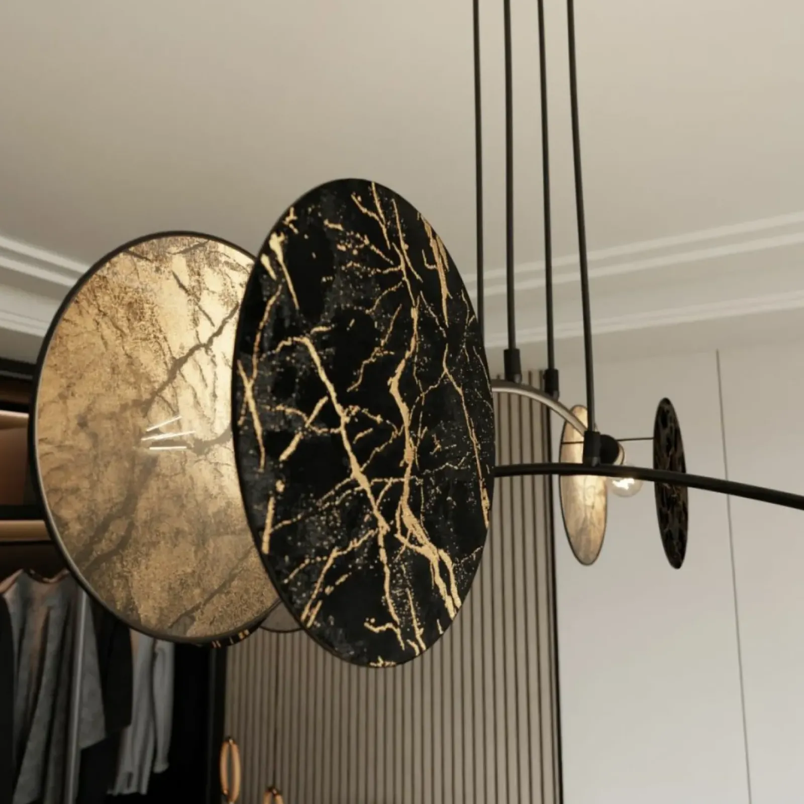 Sklep Kaja Dekoracyjna lampa wisząca do salonu 1327/4 MOTIF | Kaja Oświetlenie Best Sale