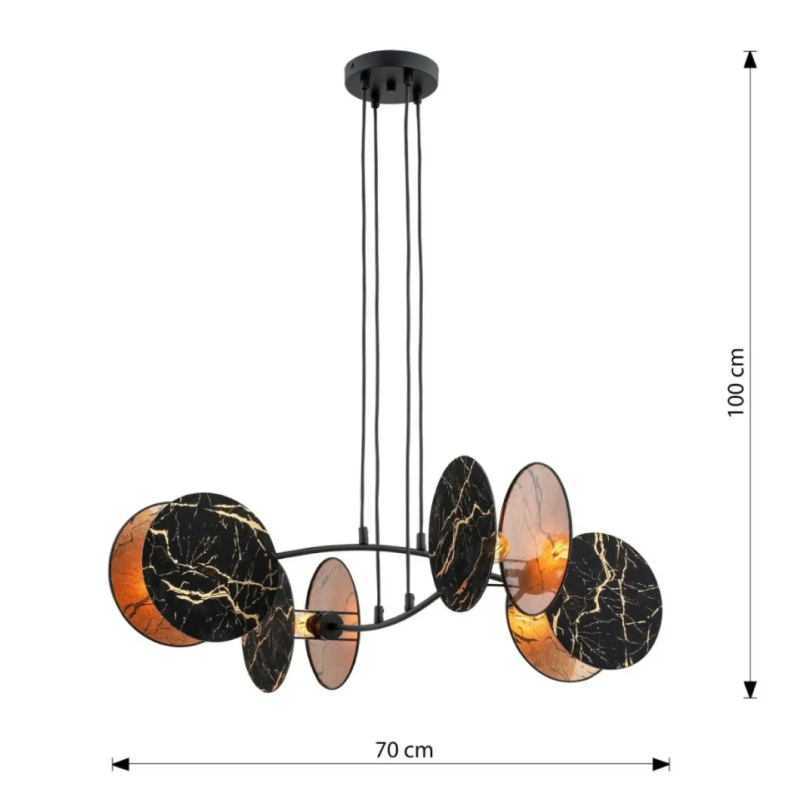 Sklep Kaja Dekoracyjna lampa wisząca do salonu 1327/4 MOTIF | Kaja Oświetlenie Best Sale