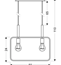 Sklep Kaja Dekoracyjna lampa wisząca do jadalni 32-73549 z serii FRAME | Kaja biały New
