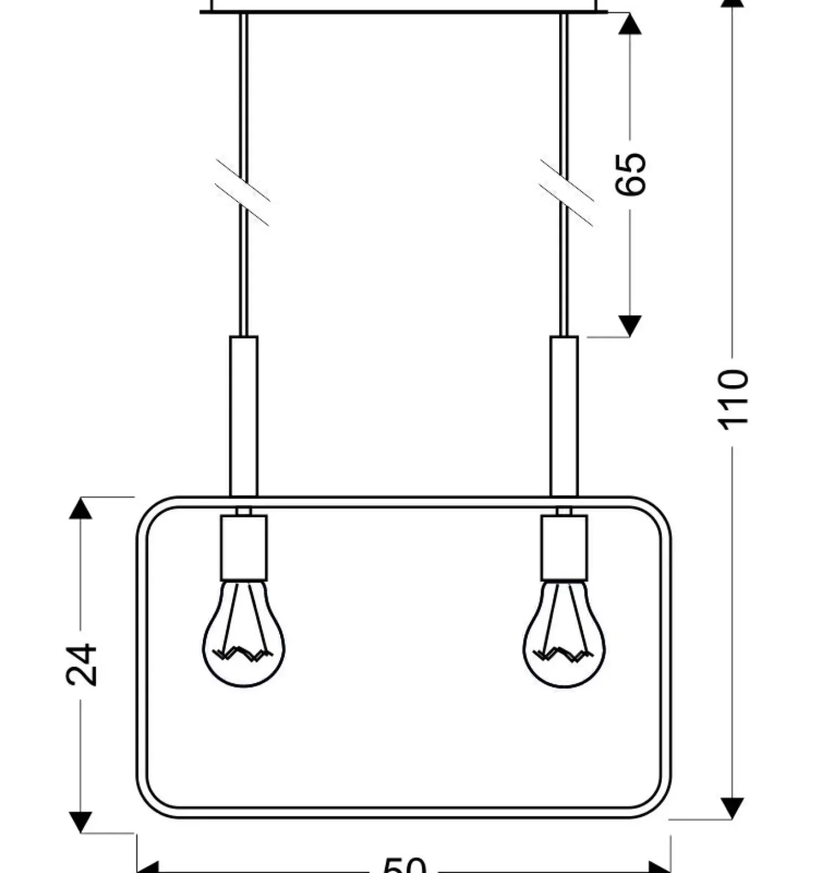 Sklep Kaja Dekoracyjna lampa wisząca do jadalni 32-73549 z serii FRAME | Kaja biały New