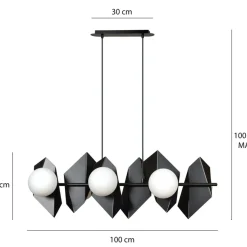Sklep Kaja Dekoracyjna lampa wisząca na sześć żarówek 636/6 | Kaja Oświetlenie Flash Sale