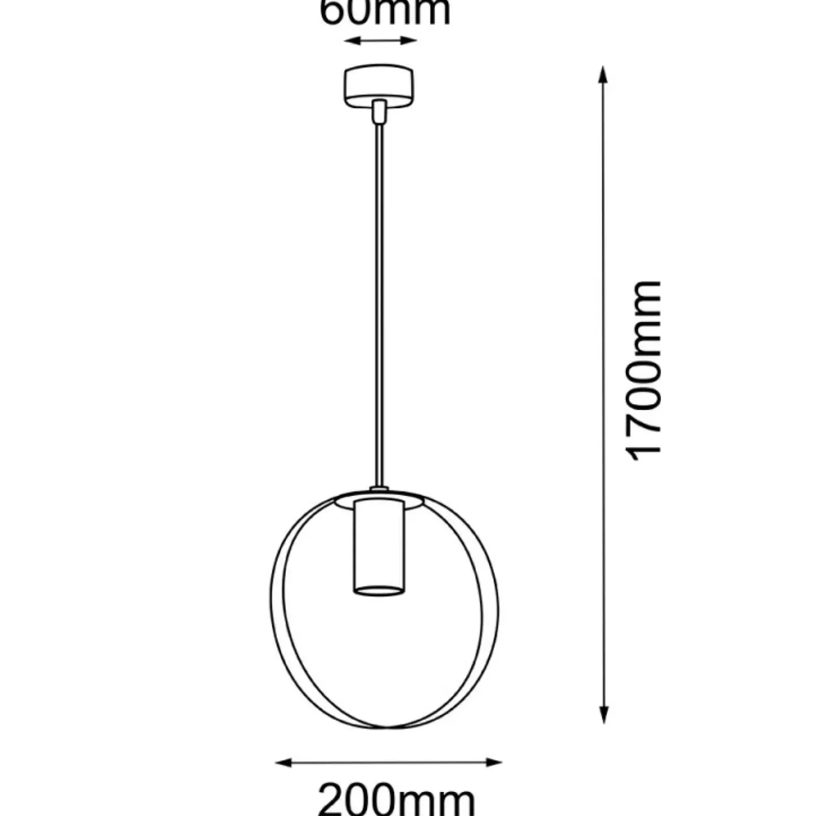 Sklep Kaja Dekoracyjna lampa wisząca z obręczą ⌀20cm ANT 5043 ORTIGA | Kaja Outlet