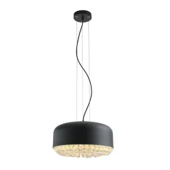 Sklep Kaja Dekoracyjna lampa wisząca z kryształkami AZ3163 TARANT | Kaja czarny Outlet