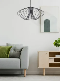 Sklep Kaja Dekoracyjna lampa wisząca do salonu K-3407 TIZI | Kaja czarny Cheap