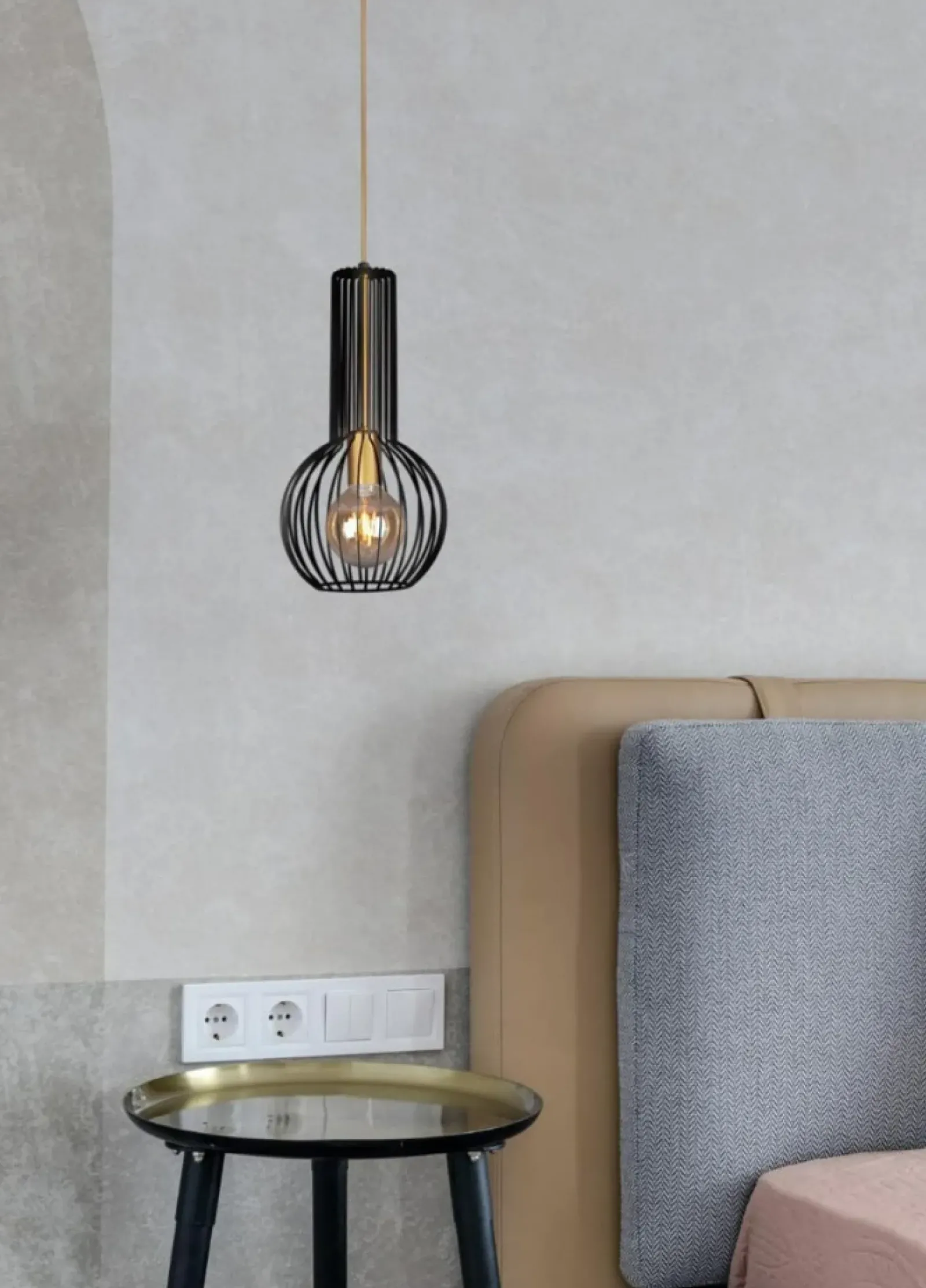 Sklep Kaja Dekoracyjna lampa wisząca do kuchni K-4520 ARVI BLACK | Kaja Online