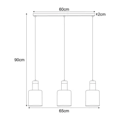 Sklep Kaja Dekoracyjna lampa wisząca, do jadalni, nad stół K-5258 z serii ALTO Outlet