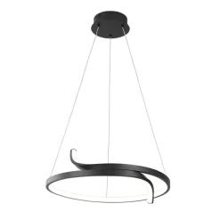 Sklep Kaja Dekoracyjna lampa wisząca, ledowy okrąg K-8186 z serii KALPA | Kaja Oświetlenie czarny Shop