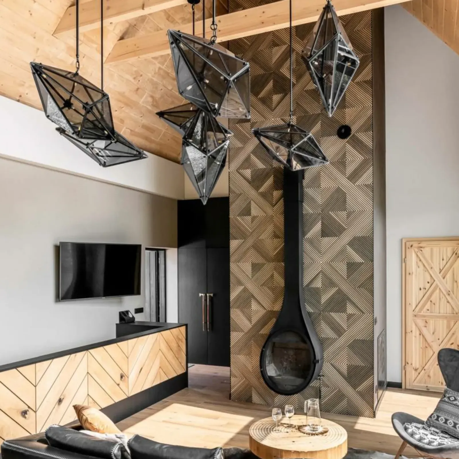 Sklep Kaja Dekoracyjna lampa wisząca LP-055/1P BK KONSTELACJA | Kaja Oświetlenie Discount