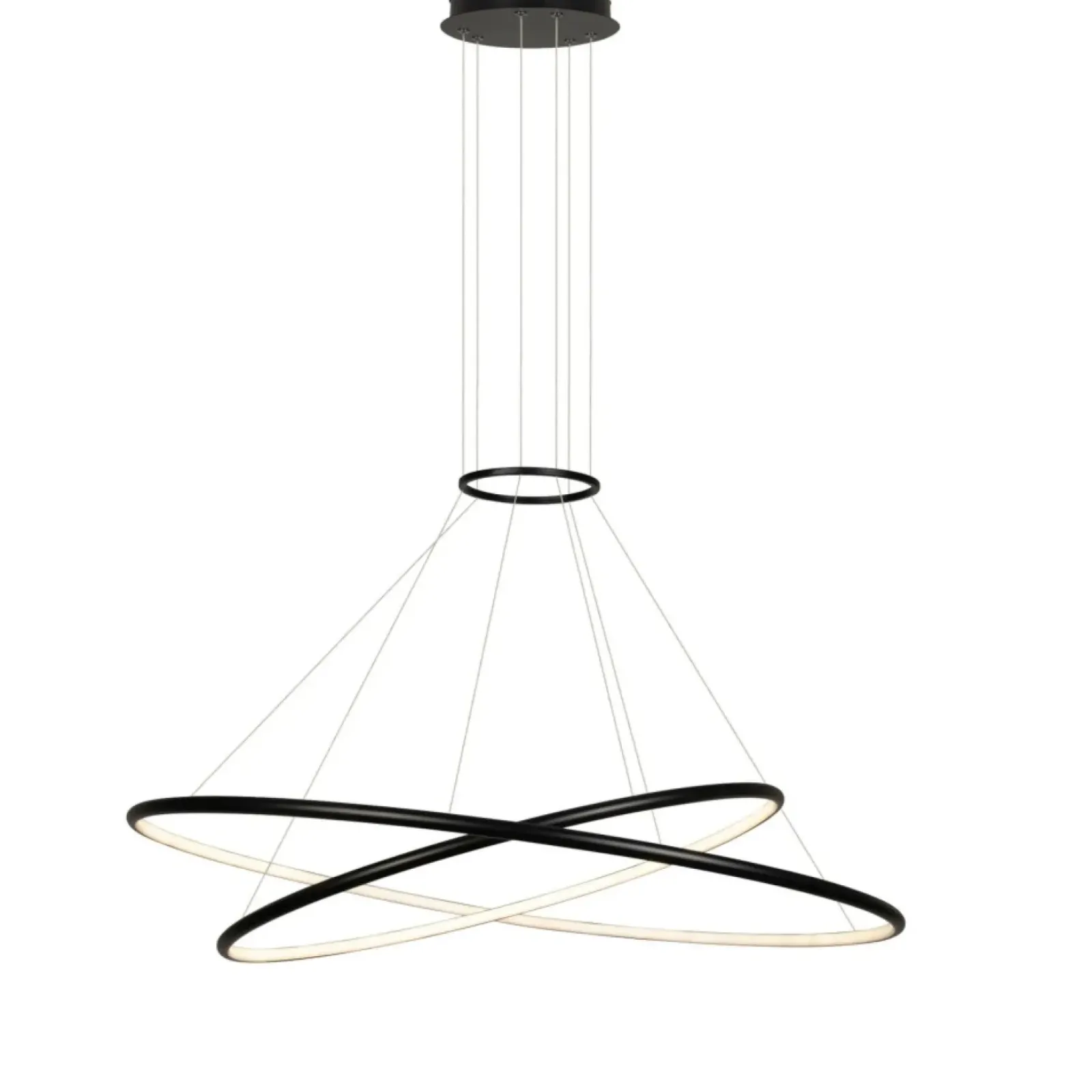 Sklep Kaja Dekoracyjna lampa wisząca do salonu LP-940/2P BK CCT HALIFAX | Kaja Shop
