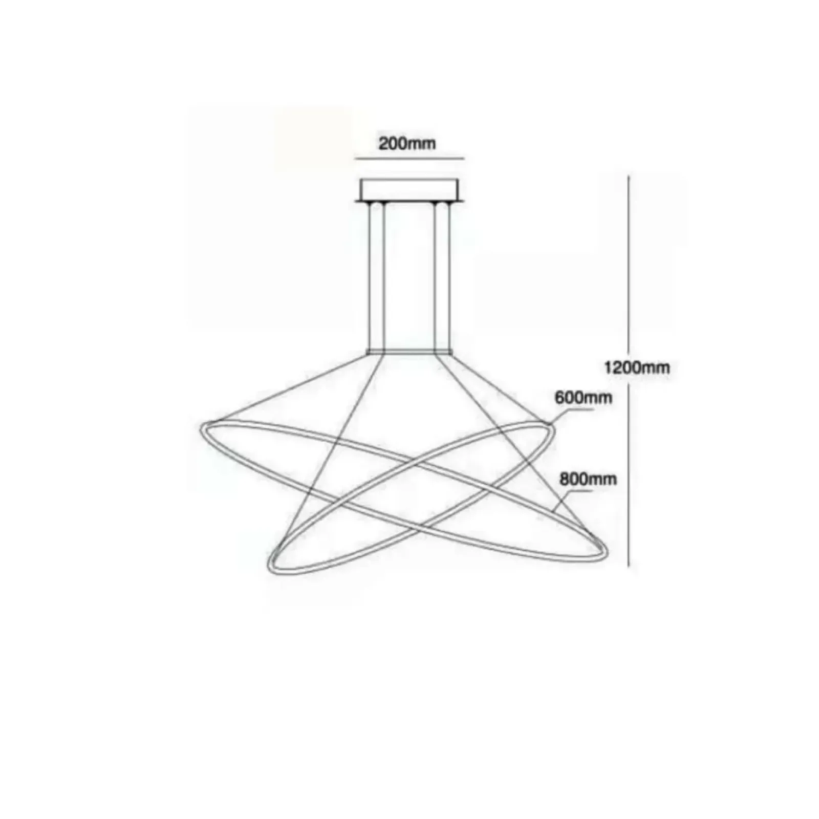 Sklep Kaja Dekoracyjna lampa wisząca do salonu LP-940/2P BK CCT HALIFAX | Kaja Shop