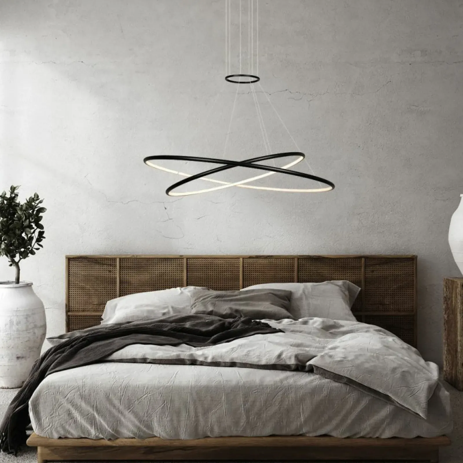 Sklep Kaja Dekoracyjna lampa wisząca do salonu LP-940/2P BK CCT HALIFAX | Kaja Shop