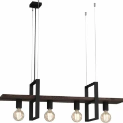 Sklep Kaja Dekoracyjna lampa wisząca, z ciemnym drewnem LX 0426 z serii SHELF Cheap