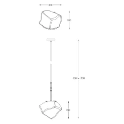 Sklep Kaja Dekoracyjna lampa wisząca P0488-01M-SEAC ROCK| Kaja Oświetlenie Store