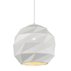 Sklep Kaja Dekoracyjna lampa wisząca ⌀32cm PND-2424-1L-WH PALERMO | Kaja Shop