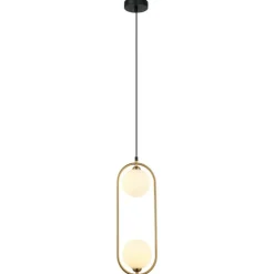 Sklep Kaja Dekoracyjna lampa wisząca do sypialni PND-3965-2-BRO z serii LUPUS Hot