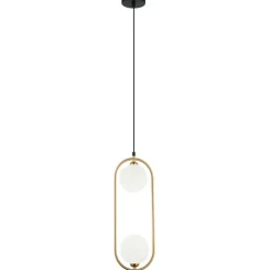 Sklep Kaja Dekoracyjna lampa wisząca do sypialni PND-3965-2-BRO z serii LUPUS Hot