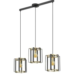 Sklep Kaja Dekoracyjna lampa wisząca do jadalni PND-44003-3-BK-GD z serii PRIMERO Cheap