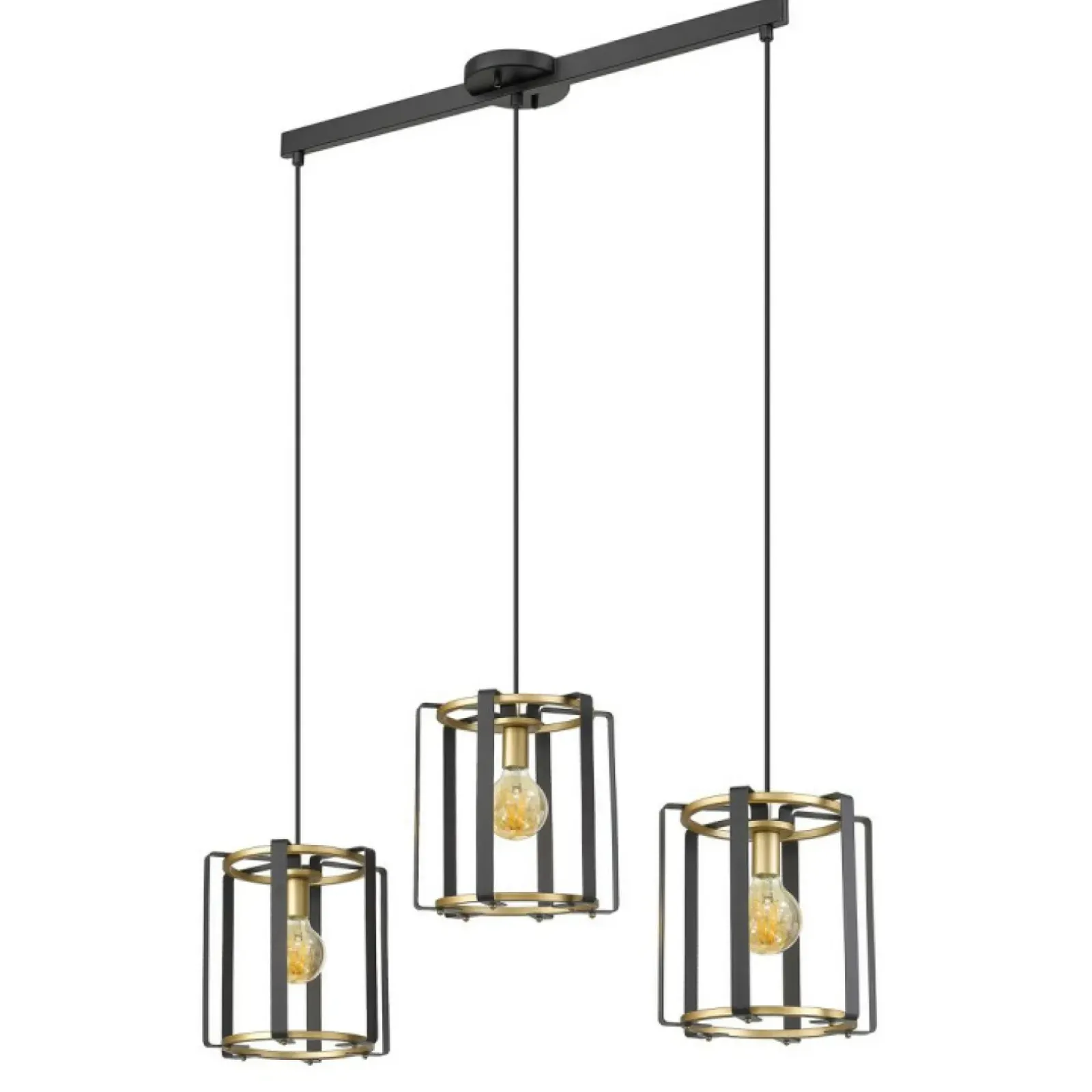 Sklep Kaja Dekoracyjna lampa wisząca do jadalni PND-44003-3-BK-GD z serii PRIMERO Cheap