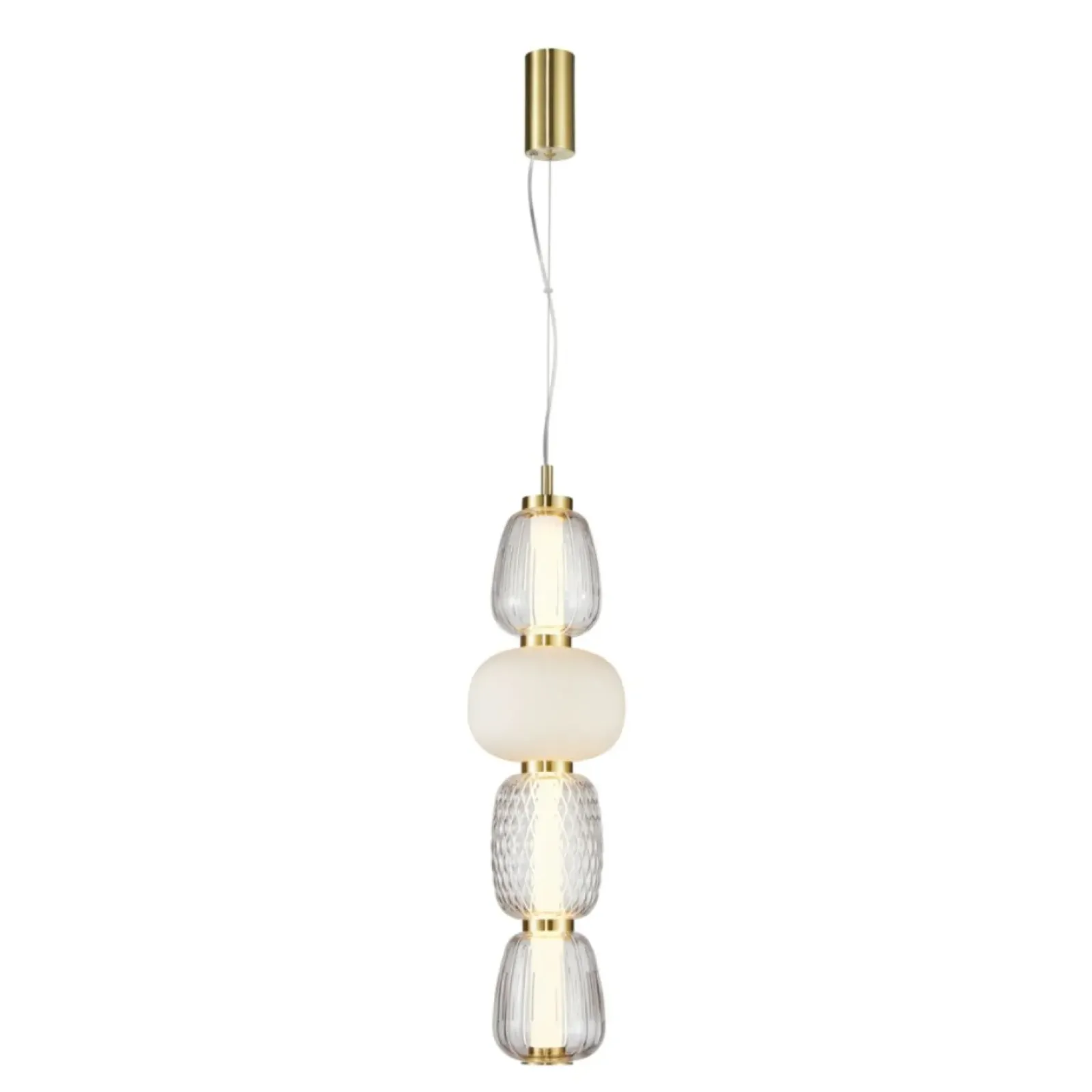 Sklep Kaja Dekoracyjna lampa wisząca LED do sypialni PND-98374-32W-GD ERIS | Kaja Cheap