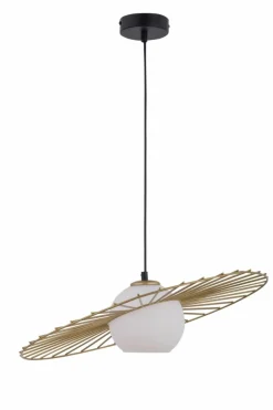 Sklep Kaja Dekoracyjna lampa wisząca ze złotym dodatkiem SIG 32037 z serii SOL Best