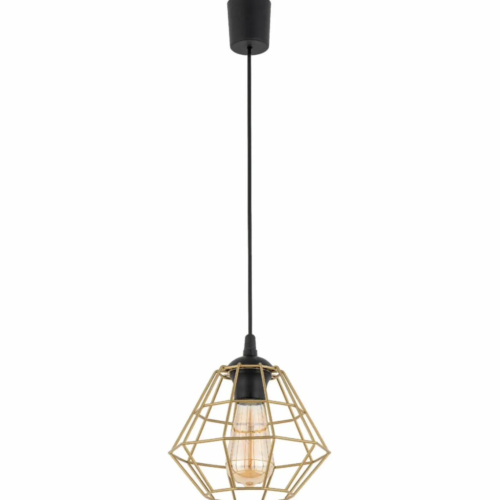 Sklep Kaja Dekoracyjna lampa wisząca ze złotym kloszem TK 4640 DIAMOND NEW Outlet