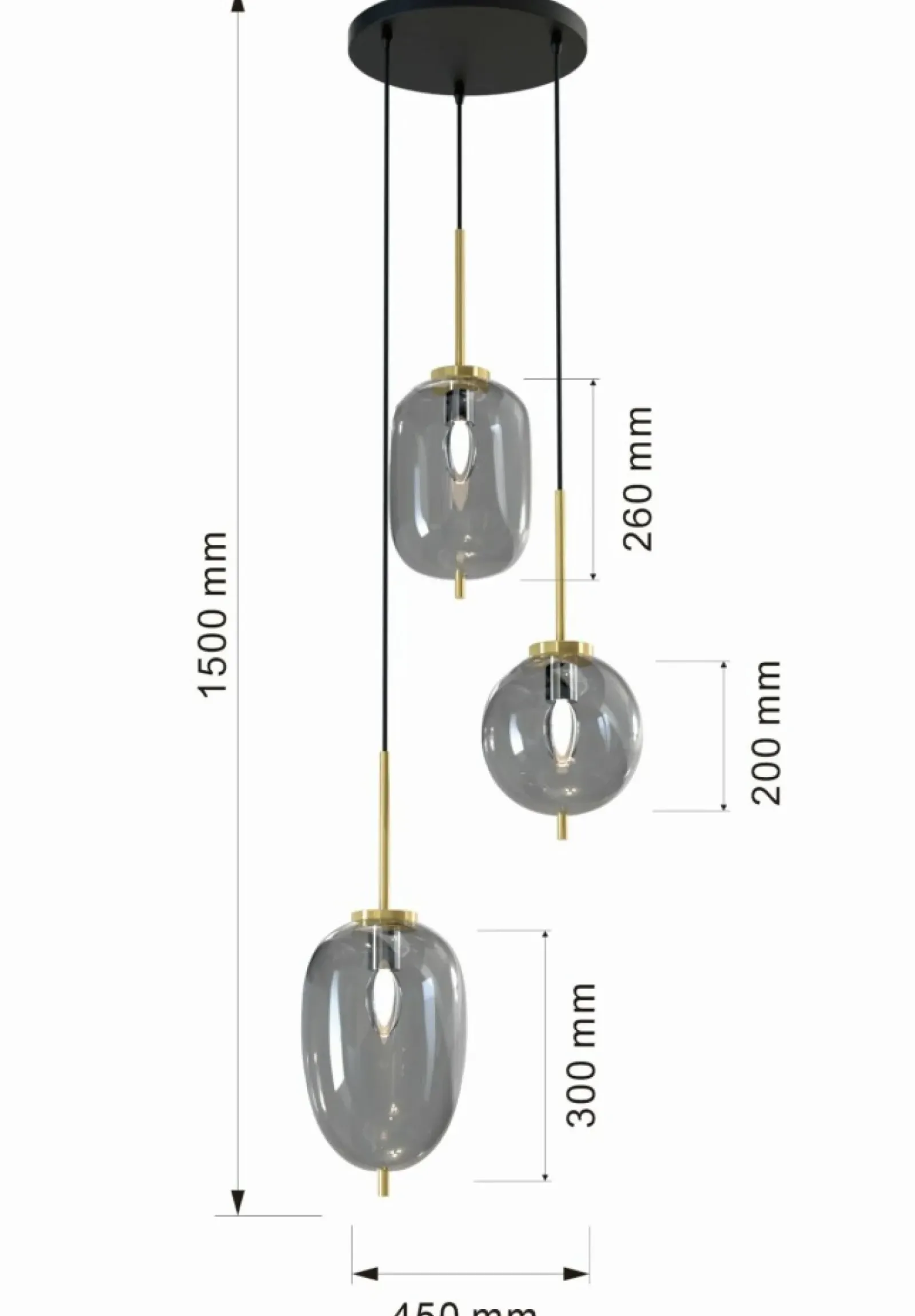 Sklep Kaja Dekoracyjna lampa wisząca do salonu WF 5007-302 BELLEVILLE | Kaja Flash Sale