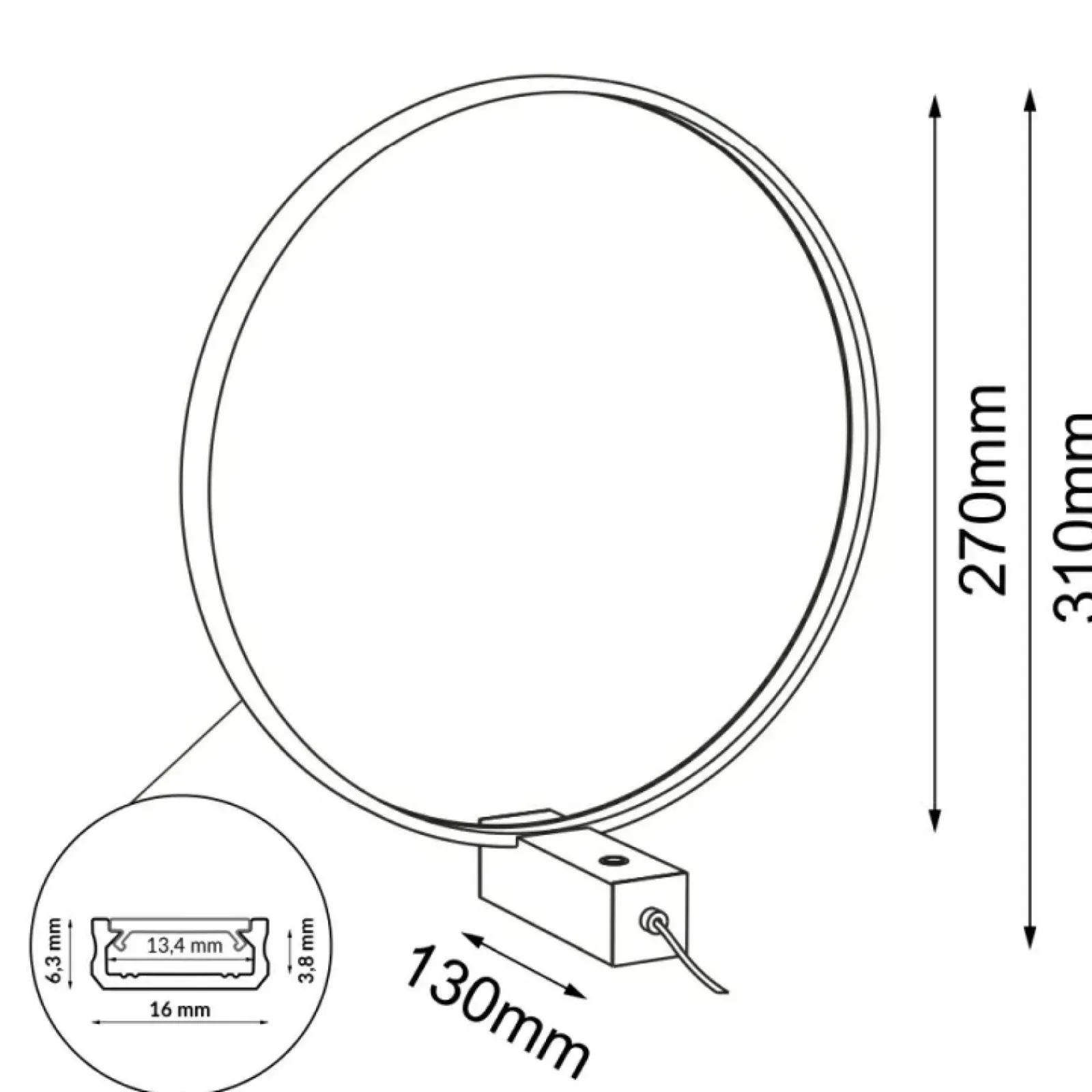 Sklep Kaja Dekoracyjna lampka biurkowa ⌀27cm 3000K ANT 2000 AGARO | Kaja* Nowoczesne Lampki Stołowe|Lampy Led