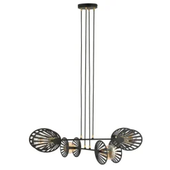 Sklep Kaja Dekoracyjna, loftowa lampa wisząca do salonu 1146/4 PLAYA | Kaja czarny Sale