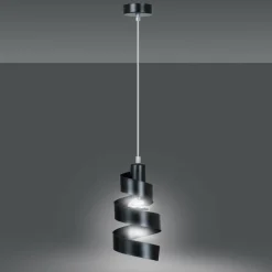 Sklep Kaja Dekoracyjna, loftowa lampa wisząca do kuchni 352/1 SAGA | Kaja czarny Flash Sale