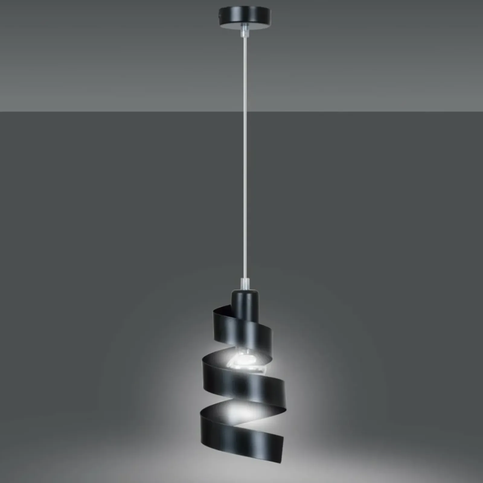 Sklep Kaja Dekoracyjna, loftowa lampa wisząca do kuchni 352/1 SAGA | Kaja czarny Flash Sale