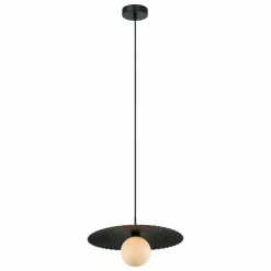Sklep Kaja Dekoracyjna, nowoczesna lampa wisząca PND-4602-1-XL-BK z serii MALOR czarny Fashion