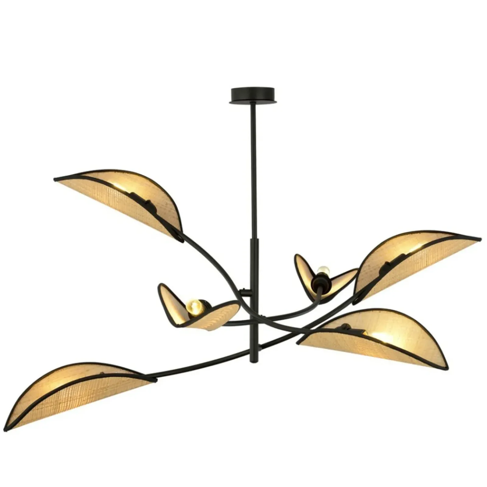 Sklep Kaja Dekoracyjna, rozłożysta lampa w stylu rustykalnym 1108/6 LOTUS | Kaja Discount
