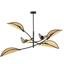 Sklep Kaja Dekoracyjna, rozłożysta lampa w stylu rustykalnym 1108/6 LOTUS | Kaja Discount