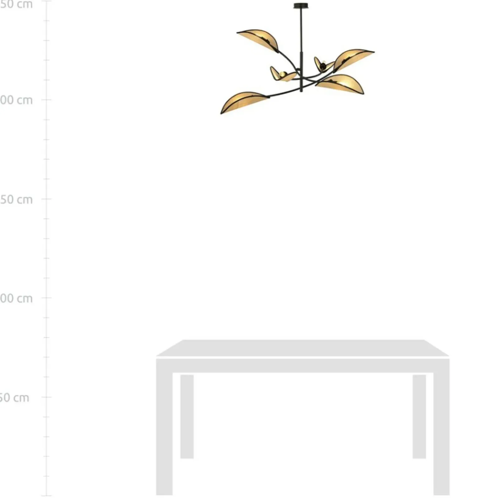 Sklep Kaja Dekoracyjna, rozłożysta lampa w stylu rustykalnym 1108/6 LOTUS | Kaja Discount