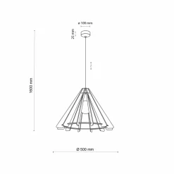Sklep Kaja Dekoracyjna, rustykalna lampa wisząca TK 6586 ERIS WOOD | Kaja Best Sale