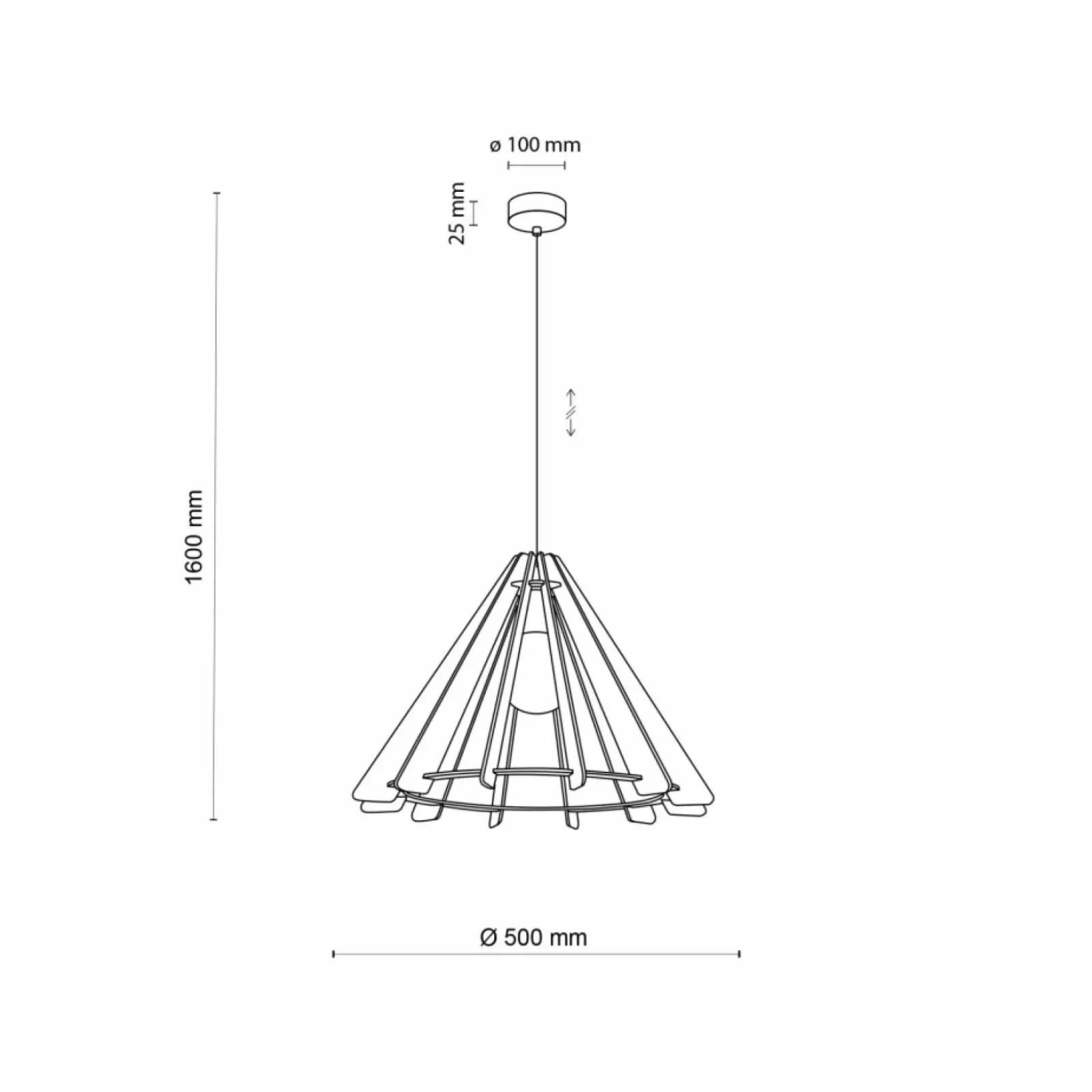 Sklep Kaja Dekoracyjna, rustykalna lampa wisząca TK 6586 ERIS WOOD | Kaja Best Sale