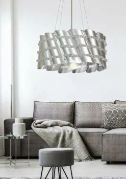 Sklep Kaja Dekoracyjna, srebrna lampa wisząca 31-40633 SMILE | Kaja Oświetlenie* Randole Tradycyjne