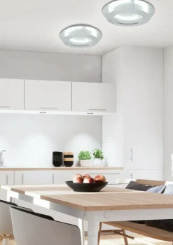Sklep Kaja Dekoracyjna, srebrna lampa sufitowa LED 98-66206 MERLE | Kaja* Lampy Led|Randole Tradycyjne